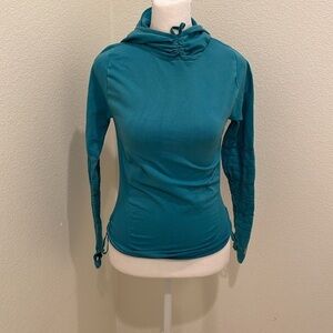 Womens Free people good karma hoodie Blue Washed Distressed color size XS / S‌‌‌